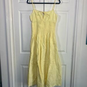 Ciao Lucia Barbara Sleeveless Midi Dress Butter Yellow‎ MEDIUM